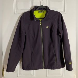 New Balance Navy Blue and Lime Green Full Zip Jacket